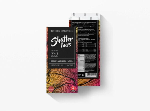 Euphoria Extractions – 500mg Shatter Bar – Milk Chocolate (Sativa) | Cheapweed.io Canada