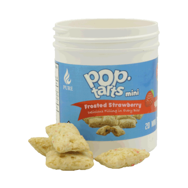 Pop Tarts Mini’s – THC Infused Frosted Strawberry Bites – 400mg | Cheapweed.io Canada