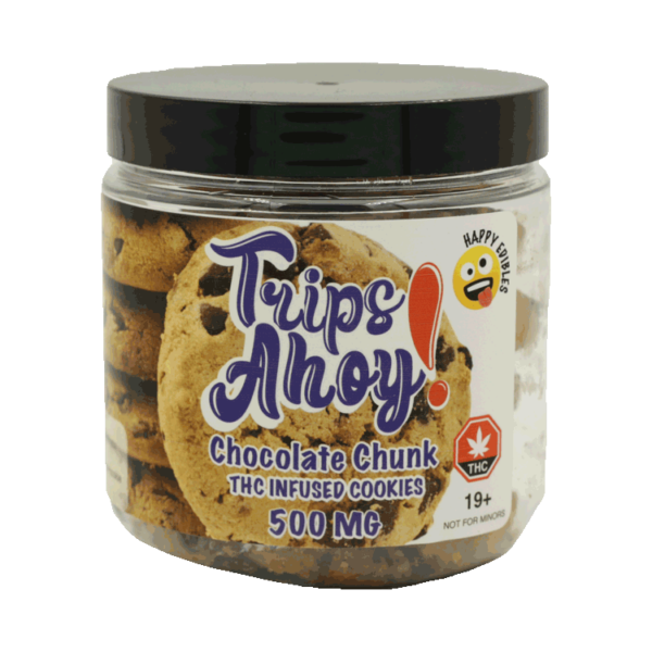 Trips Ahoy – Chocolate Chunk THC Infused Cookies – 500mg | Cheapweed.io Canada