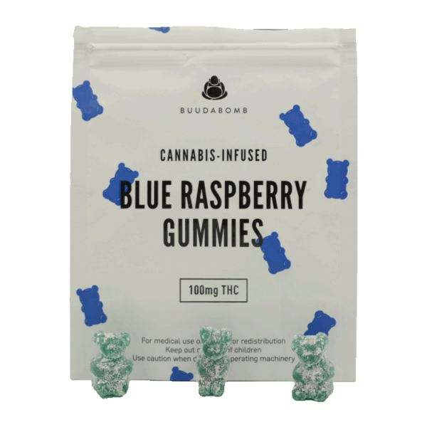 Buudabomb – Blue Raspberry Gummies – 100mg | Cheapweed.io Canada