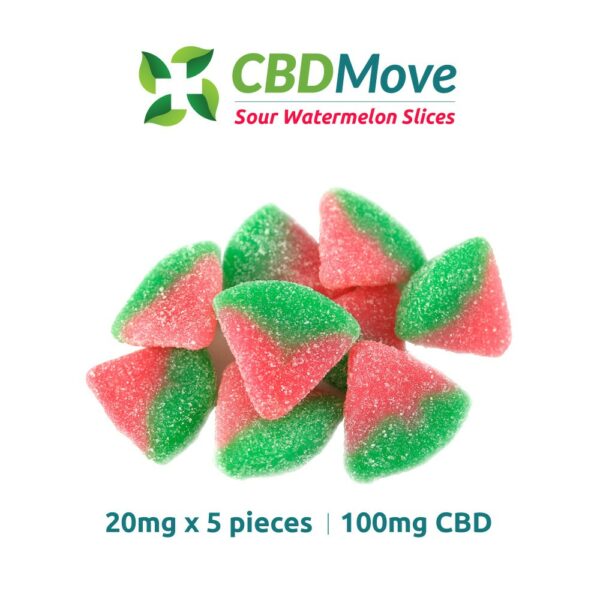 CBD Move – CBD Gummies – Watermelon – 100mg CBD | Cheapweed.io Canada