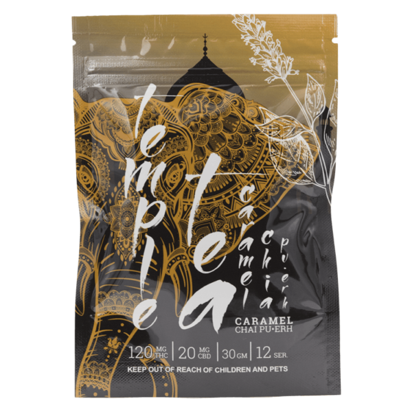 Temple Tea – Caramel Chai Pu-Erh 120mg THC | Cheapweed.io Canada