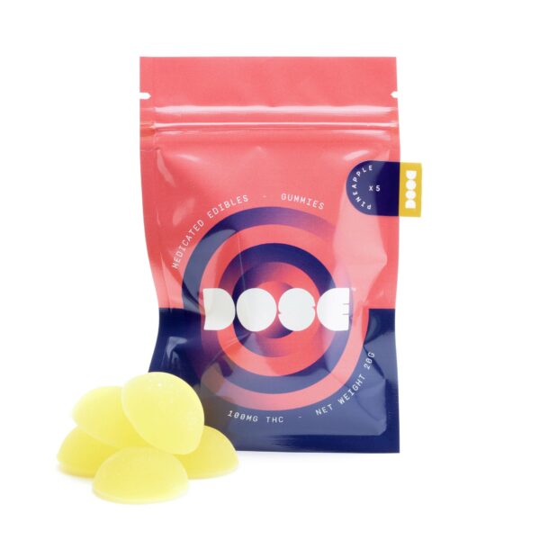 Dose Edibles Gummies – Pineapple | Cheapweed.io Canada