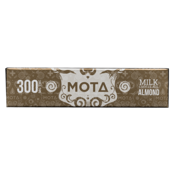 MOTA Edibles – Milk Chocolate Almond Bar – 300mg THC | Cheapweed.io Canada
