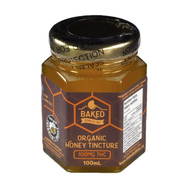 Baked Edibles – Organic Honey Tincture 100mg THC | Cheapweed.io Canada