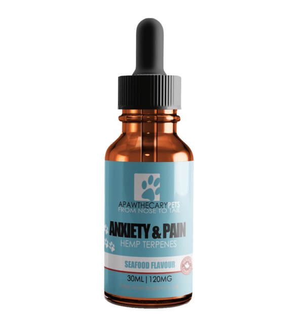 Apawthecary Pets – Anxiety & Pain Tincture – Seafood Medley Flavour 120mg | Cheapweed.io Canada