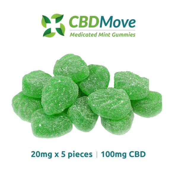 CBD Move – CBD Gummies – Mint Leaves – 100mg | Cheapweed.io Canada