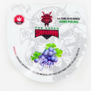 The Green Samurai – Grape Gummies – 150mg | Cheapweed.io Canada