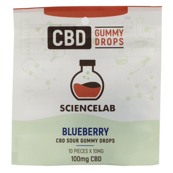 Sciencelab – CBD Sour Gummy Drops – Blueberry 100mg CBD | Cheapweed.io Canada