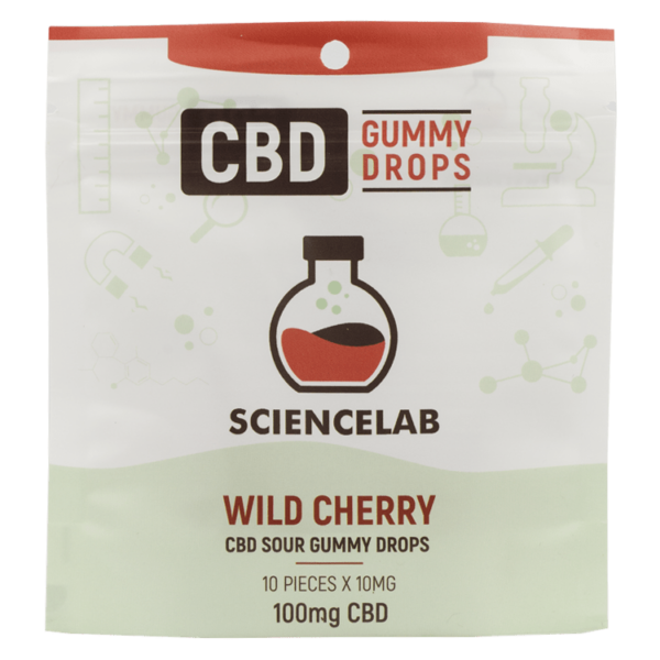 Sciencelab – CBD Sour Gummy Drops – Wild Cherry 100mg CBD | Cheapweed.io Canada