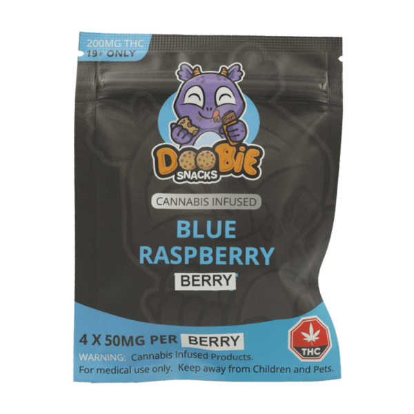 Doobie Snacks – Blue Raspberry – 200mg THC | Cheapweed.io Canada