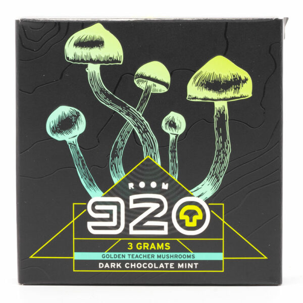 Room 920 – Mushroom Chocolate Bar – Dark Chocolate Mint – 3 grams | Cheapweed.io Canada