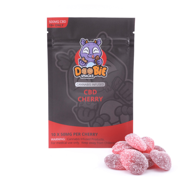 Doobie Snacks – CBD Cherry Gummies – 500mg CBD | Cheapweed.io Canada