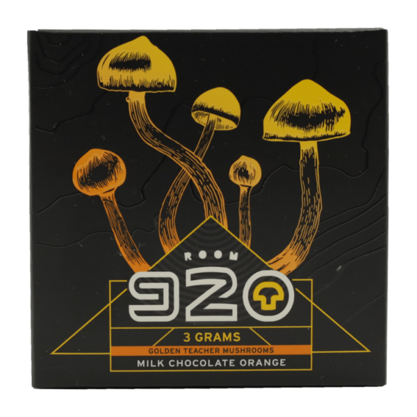 Room 920 – Mushroom Chocolate Bar – Milk Chocolate Orange – 3 grams | Cheapweed.io Canada