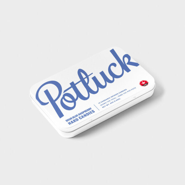 Potluck – Hard Candy – Sour Blue Raspberry – 300mg THC | Cheapweed.io Canada