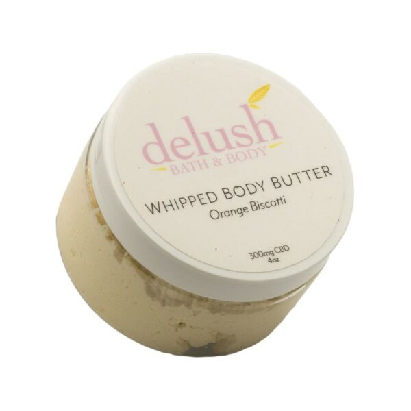 Delush Bath and Body – Whipped Body Butter – Orange Dreamsicle 300mg CBD | Cheapweed.io Canada