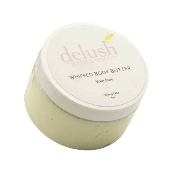 Delush Bath and Body – Whipped Body Butter – Vain Jane 300mg CBD | Cheapweed.io Canada