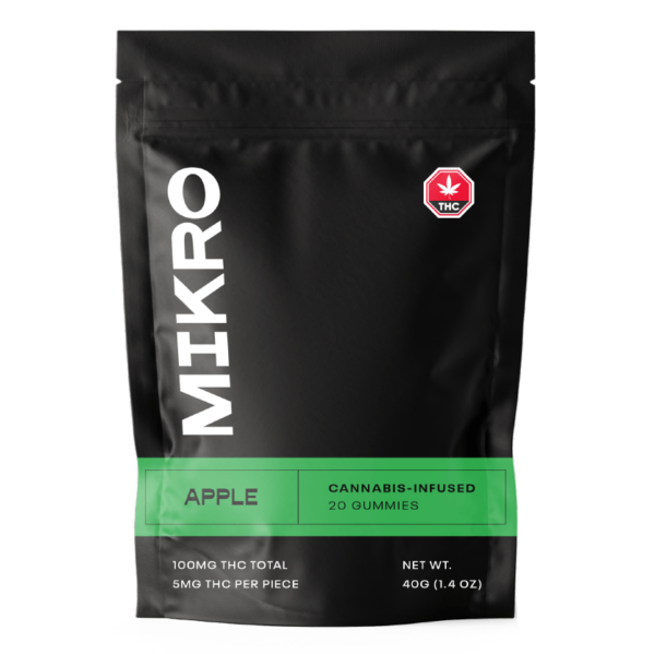Mikro – THC Gummies – 100mg THC – Apple | Cheapweed.io Canada