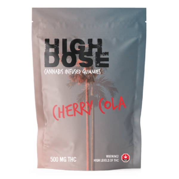 High Dose – cannabis Infused Gummies – Cherry Cola – 500mg/1500mg | Cheapweed.io Canada