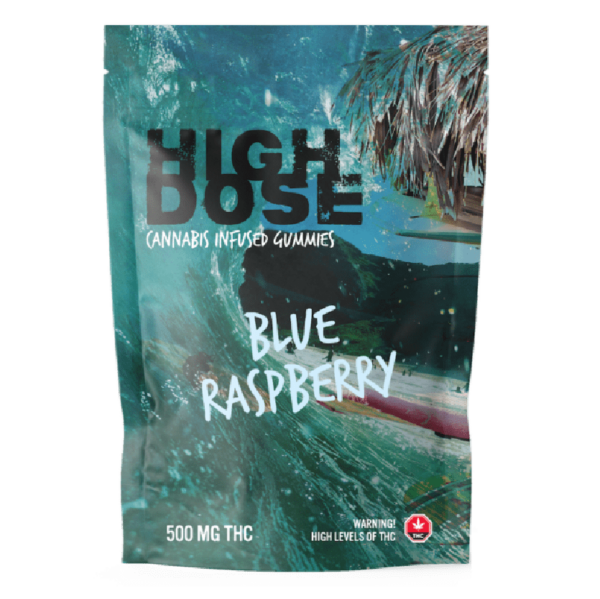 High Dose – cannabis Infused Gummies – Blue Raspberry – 1000mg/1500mg | Cheapweed.io Canada