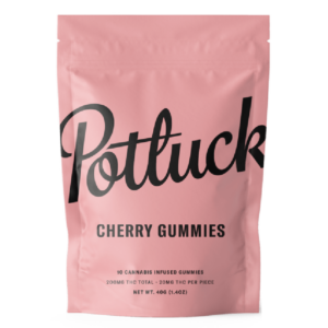 Potluck Extracts – Cherry Gummies – 200mg THC | Cheapweed.io Canada