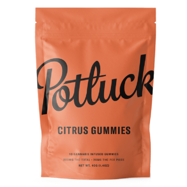 Potluck Extracts – Citrus Gummies – 200mg THC | Cheapweed.io Canada