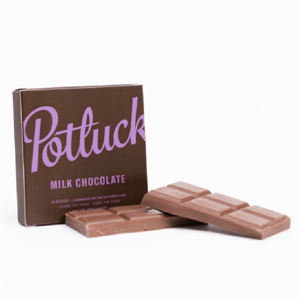 Potluck – Infused Chocolate – Milk Chocolate – 300mg THC | Cheapweed.io Canada