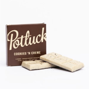 Potluck – Infused Chocolate – Cookies & Cream – 300mg THC | Cheapweed.io Canada