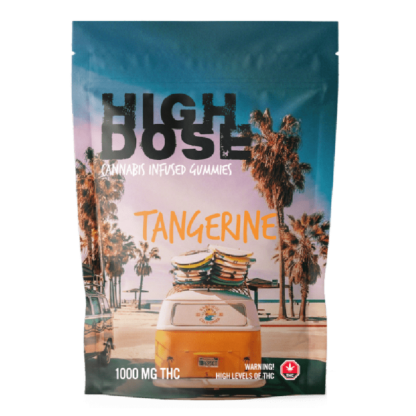 High Dose – cannabis Infused Gummies – Tangerine – 1000mg/1500mg | Cheapweed.io Canada