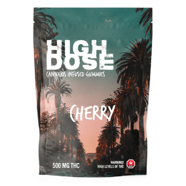 High Dose – cannabis Infused Gummies – Cherry – 500mg/1000mg | Cheapweed.io Canada