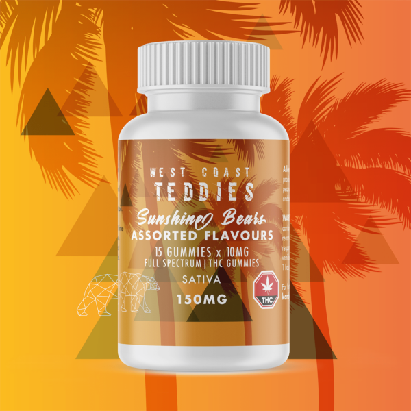 West Coast Teddies – Sunshine Bears – Sativa (150mg) | Cheapweed.io Canada