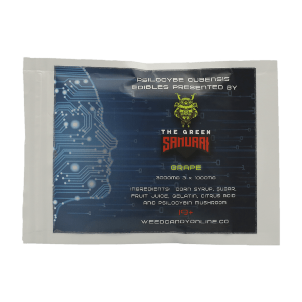 The Green Samurai – Shroom Gummies – Grape – 3g | Cheapweed.io Canada