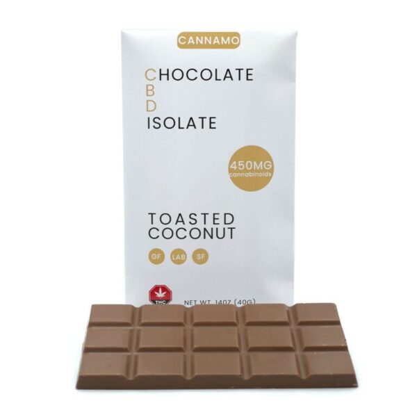 Cannamo – CBD Chocolate Isolate – 450mg – Toasted Coconut | Cheapweed.io Canada
