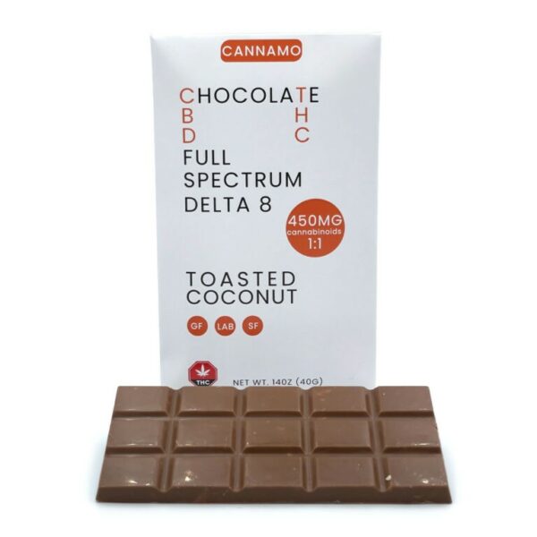 Cannamo – Full Spectrum CBD 1:1 Delta 8 Chocolate – 450mg | Cheapweed.io Canada